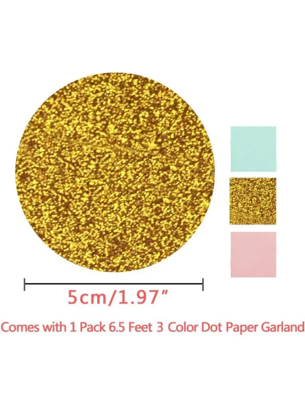 Birthday Decor Pack of 19 Banner Tissue flowers Swirls Garland girl pastel gold